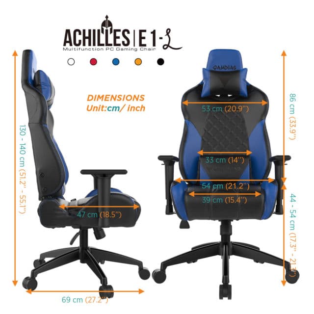 כיסא גיימינג מקצועי GAMDIAS ACHILESS E1